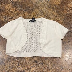 White Cotton Sweater Coverup
